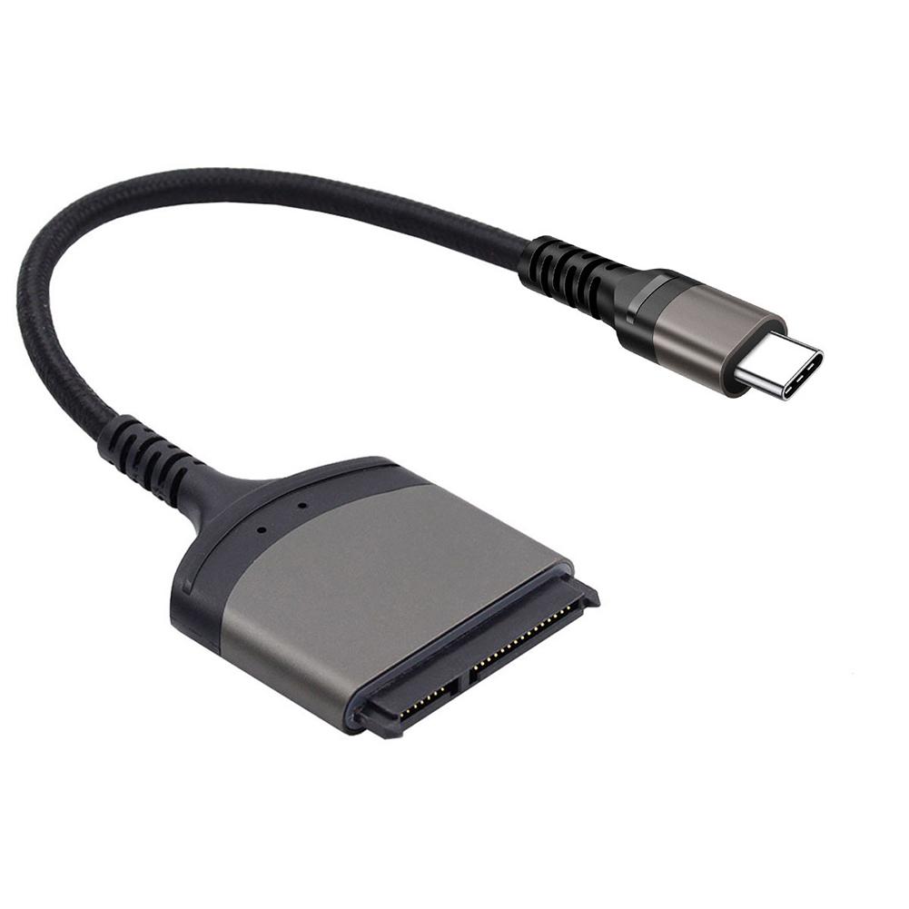 USB 3.0/Type C к SATA Кабель 7+15/22 Pin Компьютерный Разъем Поддержка Windows/MacOS/Chrome OS/Linux 1 Гбит/с для 2,5-дюймовых SSD HDD
