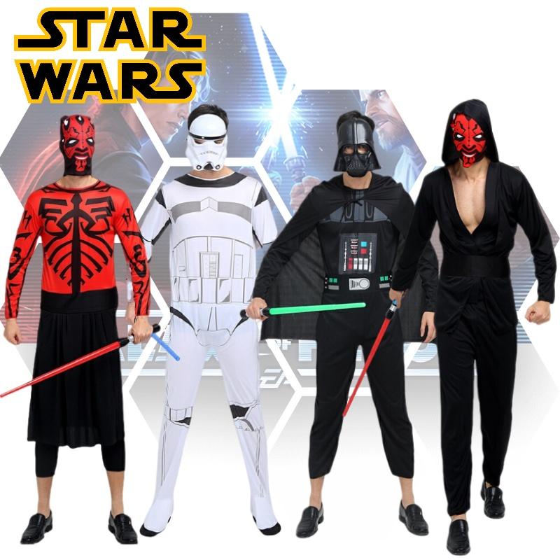 Хэллоуин Звездные войны Ситх Джедай Аниме Костюм Для Взрослых Полиэстер Ткань Фэнтези Тема