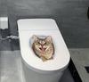 3D Наклейки на унитаз Наклейки на унитаз Ванная комната Туалет Украшение дома Наклейки на стену
