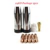 24KD Welding Torch Consumables MIG Torch Gas Nozzle Tip Holder Gas Diffuser
