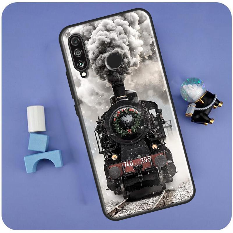 Паровоз Поезд Для Huawei Nova 11i 3i 7i 8i Y91 Y60 Y70 Y61 Y90 Nova 11 Pro 10 9 SE P20 P40 P30 Lite Чехол