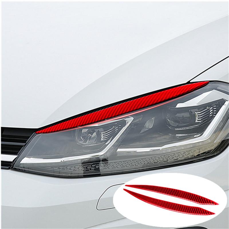 Защитное украшение салона автомобиля, красная наклейка из углеродного волокна для Volkswagen VW Golf 7 GTI MK7 2014-Стайлинг