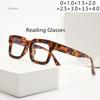 Роскошный Дизайн Квадратная Вогнутая Рамка Синий Свет Женские Дальнозоркость Очки для Чтения Диоптрии 0 +1.5 +2.5 +3.5 +4.5 Очки