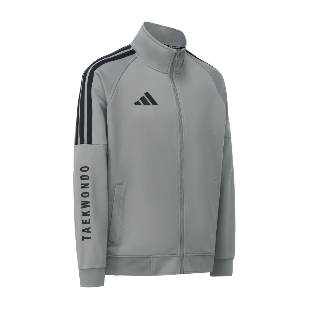 adidas Классический ретро спортивный костюм для тхэквондо с 3 полосками, унисекс, TR30JR1TK-GYB+TR30P1R1TK-GYB