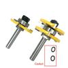 2 Pcs 8mm Shank Tongue & Groove Joint Assemble Router Bits T-Slot Milling Cutter for Wood Woodwork Cutting Tools