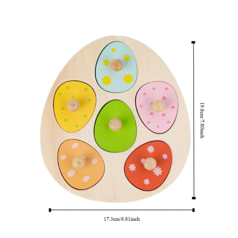 Wooden Peg Wood Dinosaur Jigsaw Educational Toddler Puzzles Animal Domino Puzzle Toy  Teaching