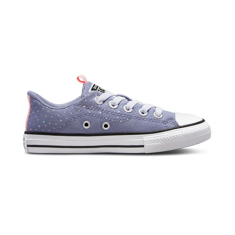 Converse All Star Series Comfortable Versatile Durable Low Top Kids Canvas Shoes Kids Sneaker Violet A01707C