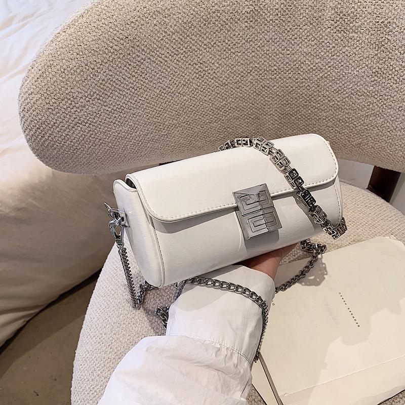 Нишевая сумка подмышку женская новая высококлассная цепочка сумка через плечо универсальная маленькая квадратная сумка