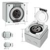 Fresh 50 Amp Power Outlet Box, NEMA 6-50R 250 Volt EV Welder Receptacle Heavy Duty, With Waterproof Cable Glands 3 Pcs