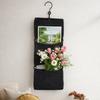 Folding Wall Mounted Storage Basket Washable Sundry Storage Bag Three Layers Hanging Bag  Magazines