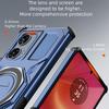 KEYSION Противоударный магнитный чехол для Motorola Edge 50 Fusion 5G с подставкой-кольцом для живого просмотра в вертикальном положении, чехол для телефона для MOTO Edge 50 Fusion 5G