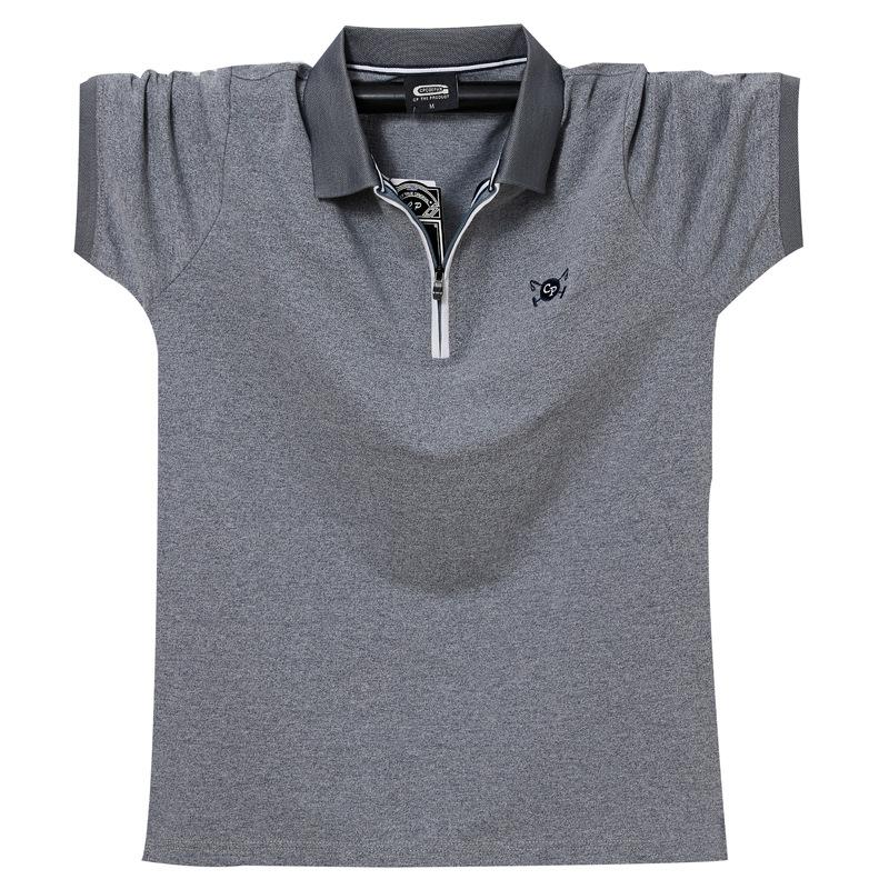 New Summer Men's Embroidered Polo Shirts Loose Plus Size Breathable Absorb Sweat Casual Business Polo Shirt