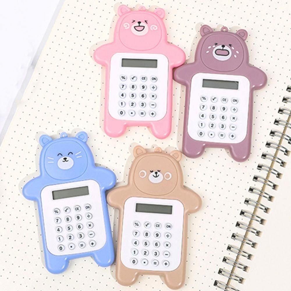 Bear Shaped Mini Calculator Mini Student Calculators Portable Scientific Calculators Students Gift