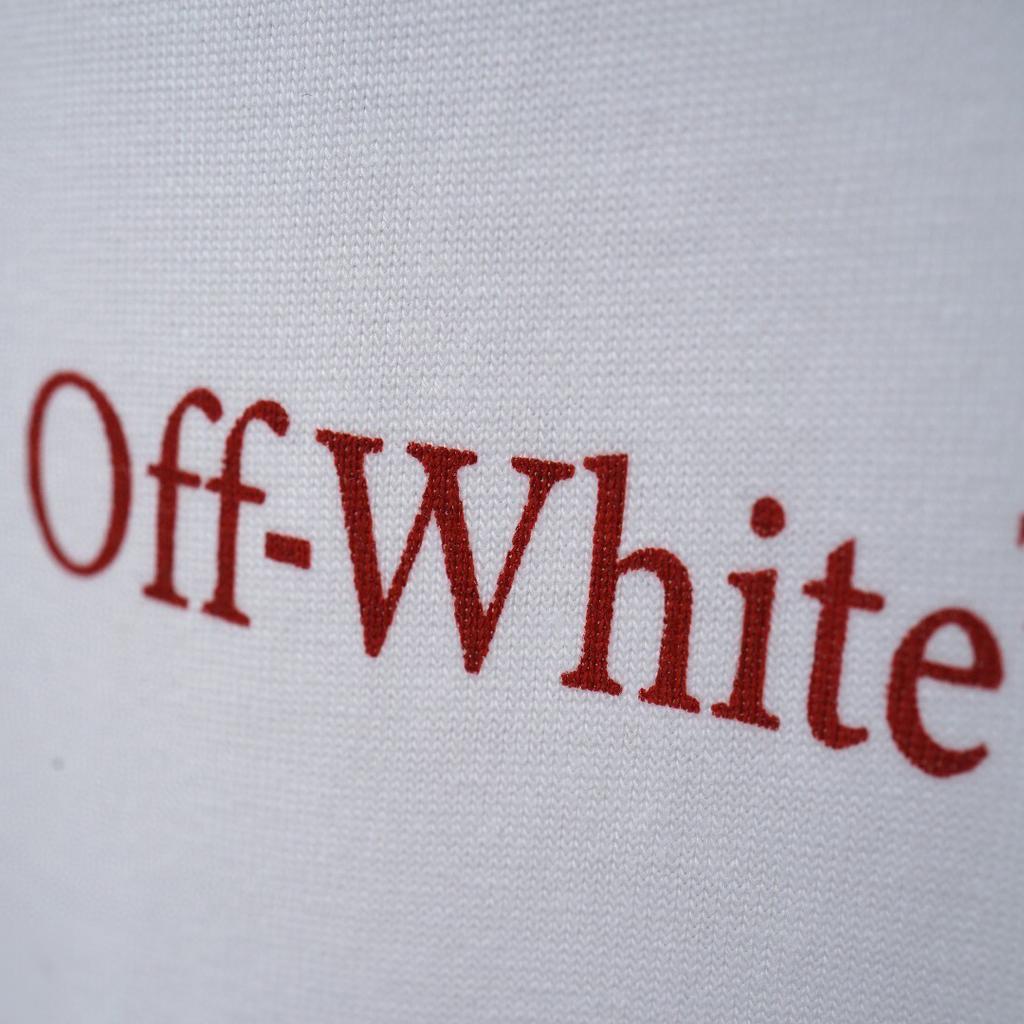 2061 Off-White Summer Men's and Women's Pure Cotton Print Oversized T-shirt Street Wear