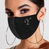 Rhinestone Letter Ice Silk Cotton Mask Adult Mask Washable