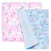 COLORFUL CANDY STYLE Lunch Cloths (45cm x 45cm) for Girls, Set of 2, School Lunch Napkins, Bento Boxes, Standard Square, Mermaid and Pastel Balloon Se