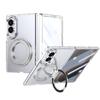 360°Rotating Magnetic Holder Phone Case for Samsung Galaxy Z Fold 8 7 6 5 4 Fold8Ultra for Magsafe Wireless Charging Clear Cover