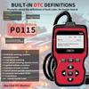 Компактный сканер неисправностей двигателя OBD2 с поддержкой 10 языков и большим дисплеем для быстрой диагностики проблем автомобиля