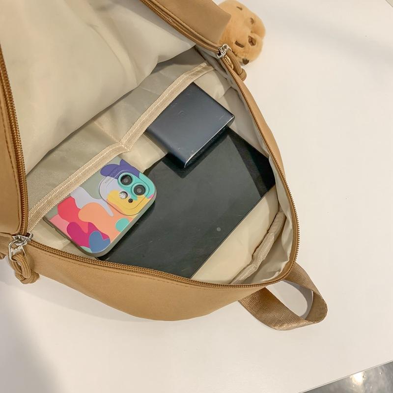 Девочки сердце милый капибара рюкзак сумка большая вместимость студенческий кампус школьная сумка девочки универсальный рюкзак для хранения