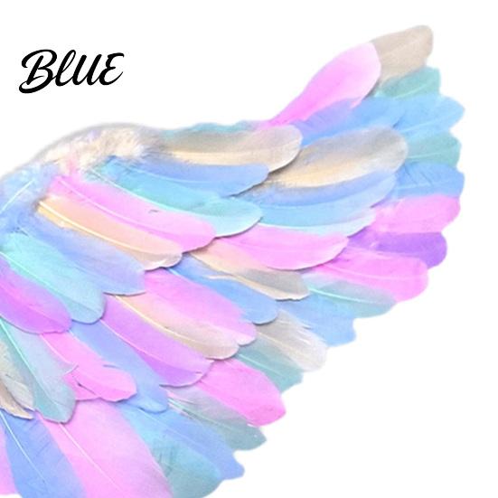 Authentic Angel Costume Lightweight Swan for Colorful Kids Wings Feather Wing Accessory Adults with Elastic Strap Halloween Party Cosplay