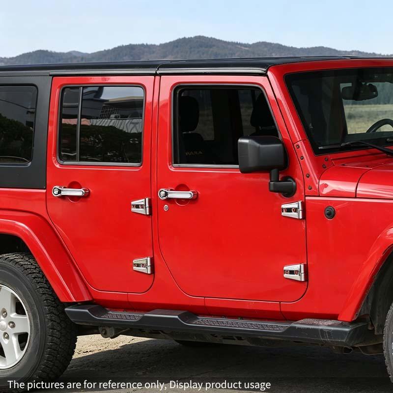 ABS Engine Hood Air Intake Decoration Door Handle Shell Cover Tailgate Glass Hinge Stickers For Jeep Wrangler JK 2007-2017 Interior Accessories