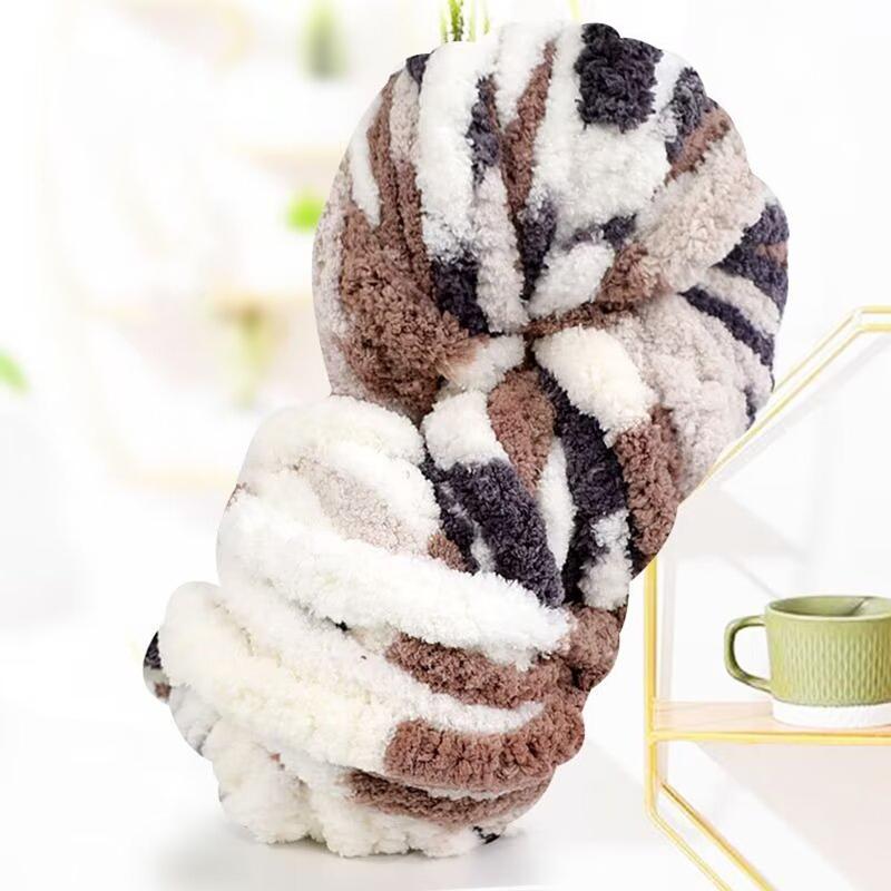 250 г/шарик ультра толстая шерстяная пряжа для полос льда, цветная грубая шерстяная пряжа