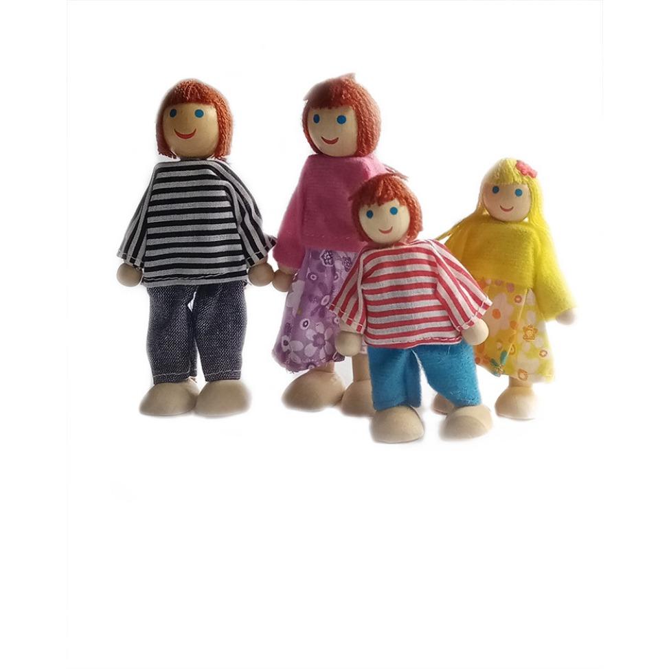 Кукольный семейный кукольный домик для детей, подарок, деревянный