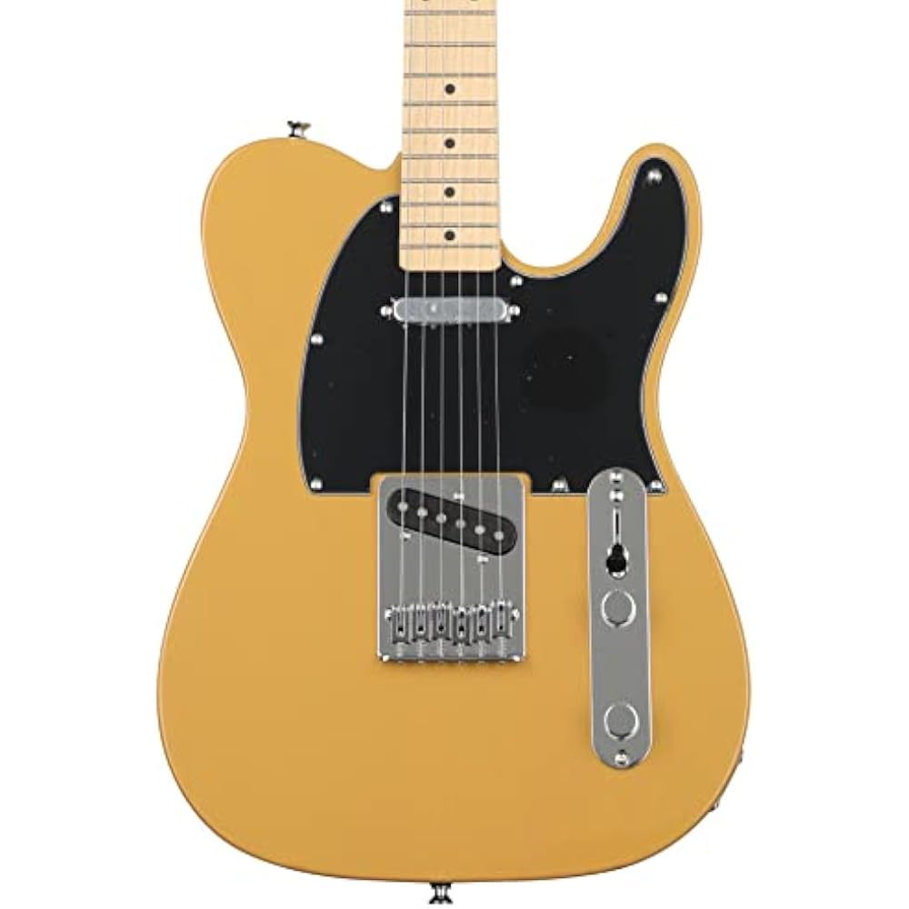 Электрогитара Squier by Fender серии Affinity™ Telecaster®, гриф из клена, черный пикгард...