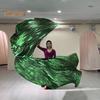Танцевальный флаг с расширяемой палкой в ​​форме полукруга, яркий цвет, блестящая поверхность, костюмы для выступлений, реквизит, аксессуары, флаг похвалы