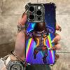 B-Battle R-Royales Plating Phone Case For Iphone 16 17 Pro Max Air 16E 14 15 Plus 12 13 Mini Anti-Fall Airabag Cover
