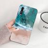 Синий морской волновой пляжный чехол для телефона Huawei P50 P40 P30 P20 Pro Mate 40 30 20 Pro Nova 9 8 7 PC стеклянный чехол для телефона