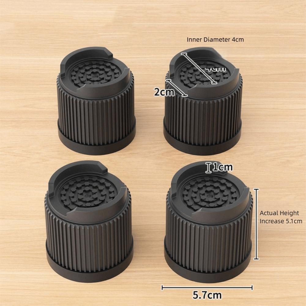 Сверхпрочная мебельная ножка Нескользящая квадратная Подъемники для кровати Регулируемая круглая Опора для стиральной машины Холодильник