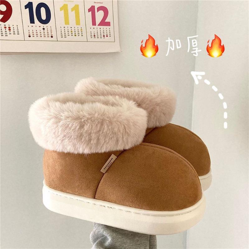 Стучи толстый~! Зимние утолщенные теплые студенческие сапоги-дутики, короткие, нескользящие, с утолщенной хлопковой подкладкой