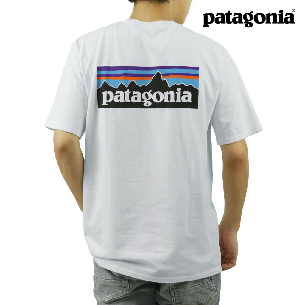 Patagonia Логотип Ответственность Размер Логотип Ответственность Футболка P-6, Белый, Мужская, S, 38504, Белый, M's P-6