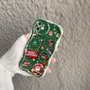 Новогодний Рождественский Графический Чехол для Телефона Для IPhone 17 16 Pro Max 17 Air 15 14 11 12 13 Pro Max Mini 16E Plus Волна Мягкий Милый Чехол