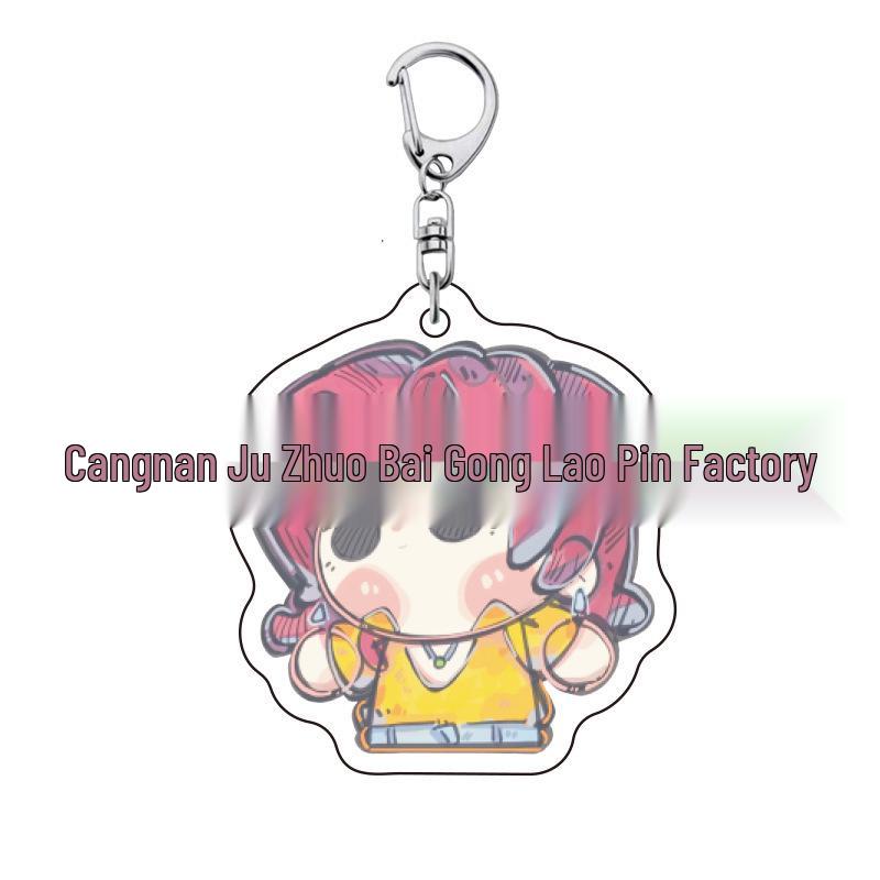 K-pop Брелок для ключей с женской группой «Охотники на демонов»: Милый акриловый брелок для школьной сумки Lumi, Zoe, Mira & Qin Yu
