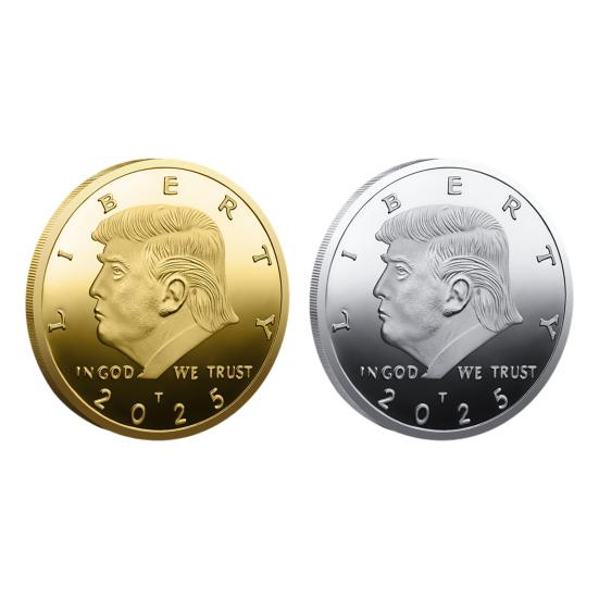Памятная монета Liberty, металлическая монета с изображением Трампа, 47-й президент США, коллекционный жетон, подарок сторонникам MAGA/KAG