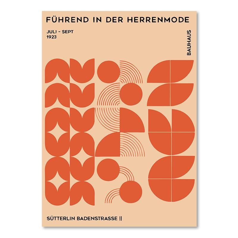 Абстрактные картины на холсте в стиле Баухаус, выставка, архитектурные геометрические постеры и принты, настенные художественные фотографии, украшение для дома, гостиной