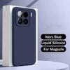 Жидкий силикон для чехла Magsafe для Xiaomi Mi 15 13 14 12 Pro Ultra Redmi K50 K60 K70 K80 Матовый мягкий магнитный чехол-кожа