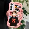 Popular Anime Luffy Soft Phone Cover for Samsung Galaxy A52 A73 A12 S24 Ultra 5G S23 S22 S21 S20 FE Wave Edge Shockproof Protective Rubber Case