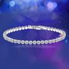 Women Austria Crystal Charm Cuff Bangles Fashion Jewelry Hand Chain Shiny Bracelets