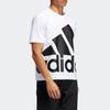 Adidas T Shirts Men's White Crew Neck Moderate Straight Fit GK3328