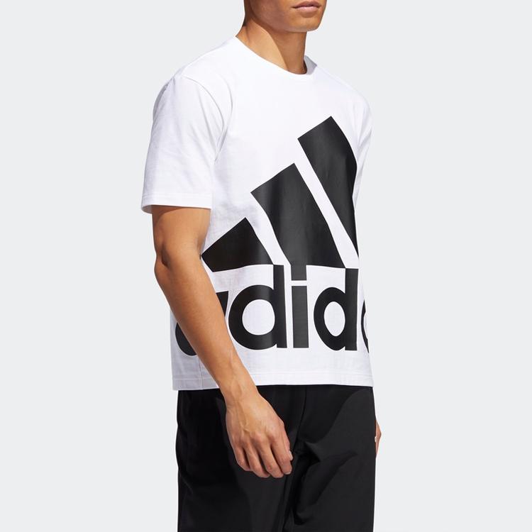 adidas Мужская футболка с коротким рукавом с логотипом Sportstyle, белая GK3328