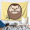 Hedgehog Tapestry Decor Art Aesthetic Tapestries for Living Room Bedroom Home Wall Cloth Wall Hanging