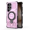 Невидимая подставка Чехол для телефона для Samsung Galaxy S25 Edge Plus S24 Ultra Поворотный на 360° Магнитный держатель-кольцо Ударопрочный чехол из ПК+ТПУ