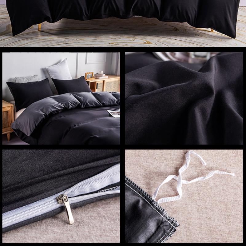 Comforter Set - 3 Pieces Duvet Cover Set Comfy Simple Style Soft Breathable Textured Durable Feel Bedding for All Seasons No Bed Sheet