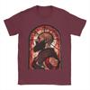Unisexs TShirt Stained Glass Kratos God Of War Vintage Cotton Tees Short Sleeve T Shirt Crewneck Clothes New Arrival