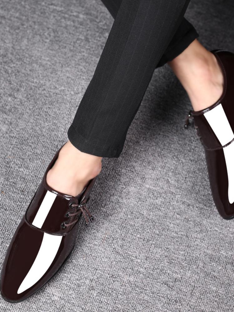 Модная обувь Мужская кожаная обувь Деловая обувь на каждый день Амортизирующая обувь износостойкая Большой размер Chaussure Homme