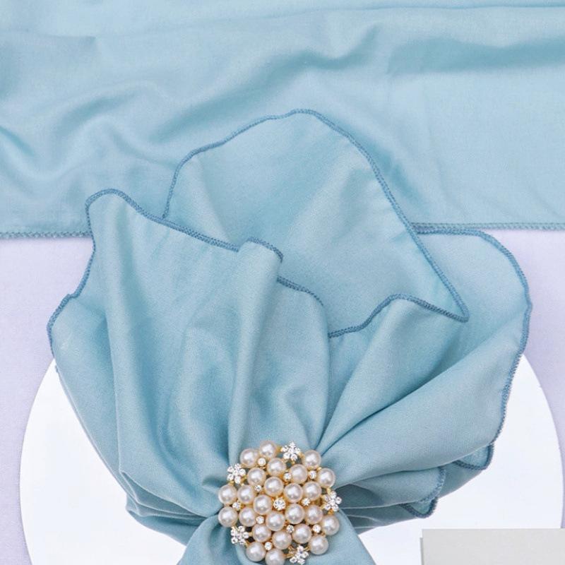 12PCS Cotton Solid Color Table Napkins Soft Reusable Cloth Napkins For Wedding Birthday Party Bride Shower Dining Table Decor
