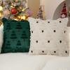 Christmas Lights Embroidered Pillow Case American Retro Living Room Sofa Pillow Cushion Christmas Atmosphere Home Decoration